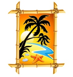 Abstract beach landscape vector image