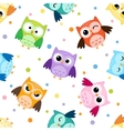 Owls pattern vector image