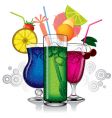 Cocktails vector image