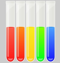 Test tube set vector image