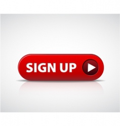 Sign up button vector image