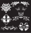 Floral elements vector image