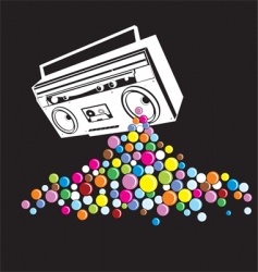 Music pop vector image