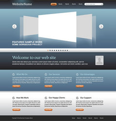 Website template vector image