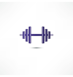 Dumbbell icon vector image