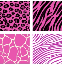 Animal prints vector image
