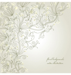Floral background vector image