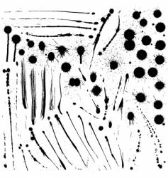 Ink splats vector image