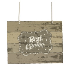 Vintage Wooden Sign vector image