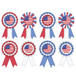 Usa rosettes vector image