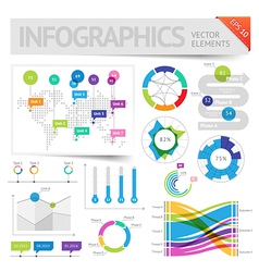 Infographic design elements vector image