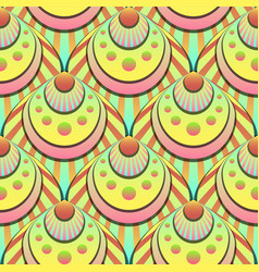 Paper scales seamless squama gold metal Royalty Free Vector