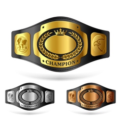 Champion belt vector image