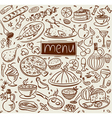 Food sketch vector image