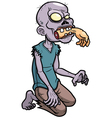 Zombies cartoon vector image