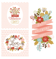 Valentines day card vector image