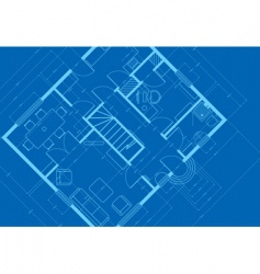 Blueprint vector image