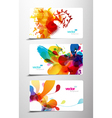 Splash gift cards vector image
