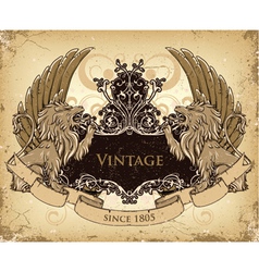 Grunge emblem vector image