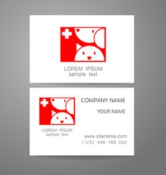 Veterinary medicine logo template Veterinary medicine logo template vector image