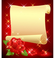 Folded parchment vector image