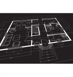 Building plans vector image