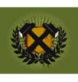 Hammer emblem vector image