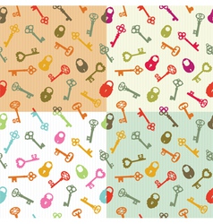 Seamless background keys and locks Seamless background keys and locks vector image