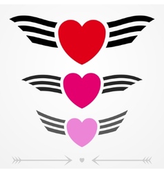 Simple graphic love emblems Simple graphic love emblems vector image