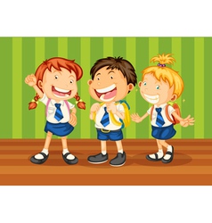 School kids vector image