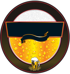 Beer fresh label vector image