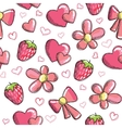 Romantic pattern vector image