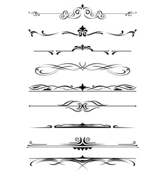 Vintage monograms and borders vector image