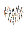 Group of people with copyspace vector image