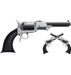 Cowboy revolver vector image