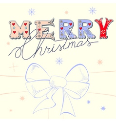 Christmas card vector image