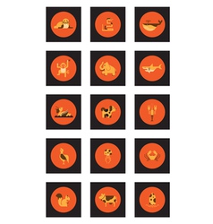 Animal icon set vector image