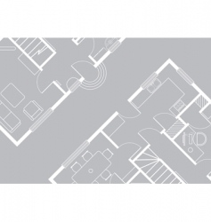 Building plans vector image