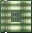 Cpu chip vector image