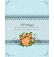 Vintage floral frame vector image