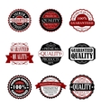 Premium quality and guarantee labels set vector image