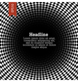 Abstract checkered and rounded background vector image