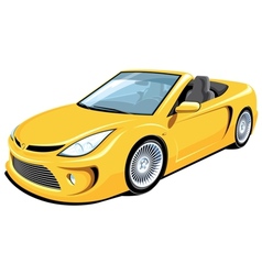 Convertible car vector image