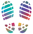 Bootprints Bootprints vector image