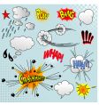 Comic elements vector image