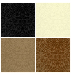 Leather textures vector image