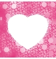 Pastel heart frame vector image
