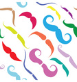 Mustache Seamless Pattern vector image