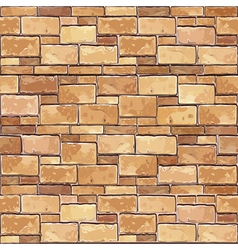 Brown brick wall seamless background vector image