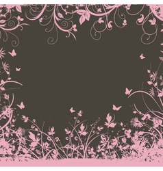 Decorative floral elements vector image